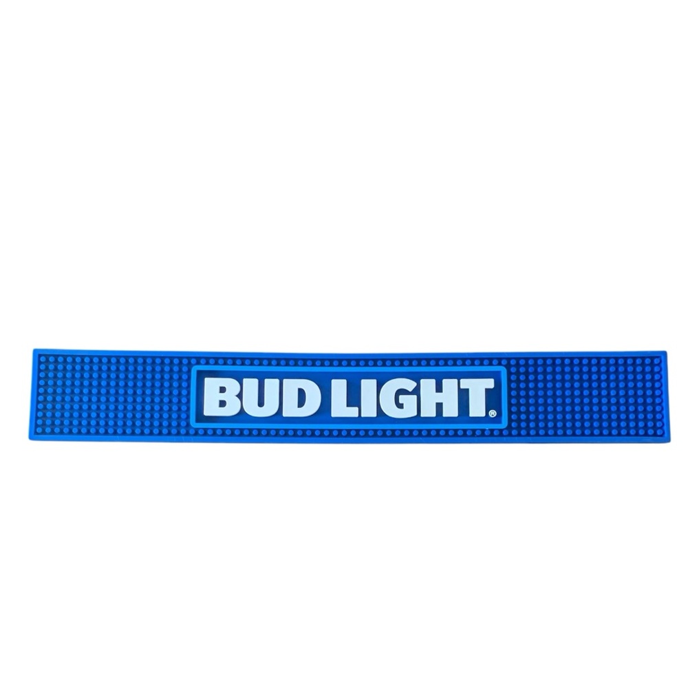 Bud Light Blue Bar Mat